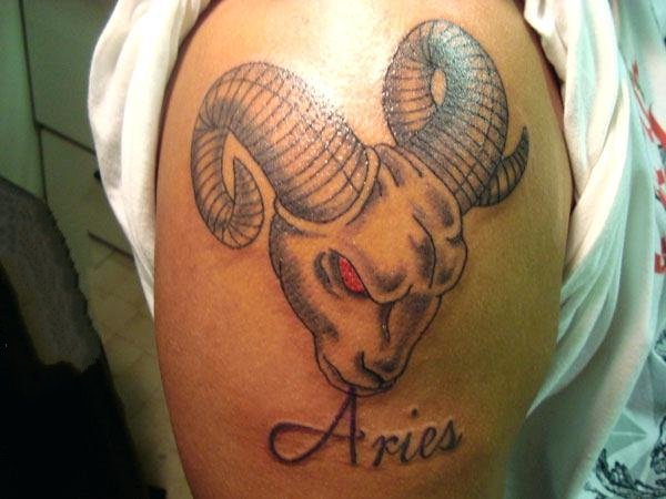白羊座纹身图案    多款设计别样的白羊座纹身图案