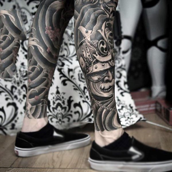 日本武士 纹身   英勇无畏的日本武士纹身图案