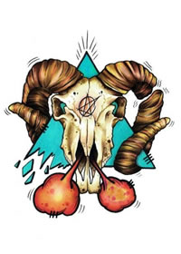 个性的羚羊纹身手稿图片缩略频道推荐图