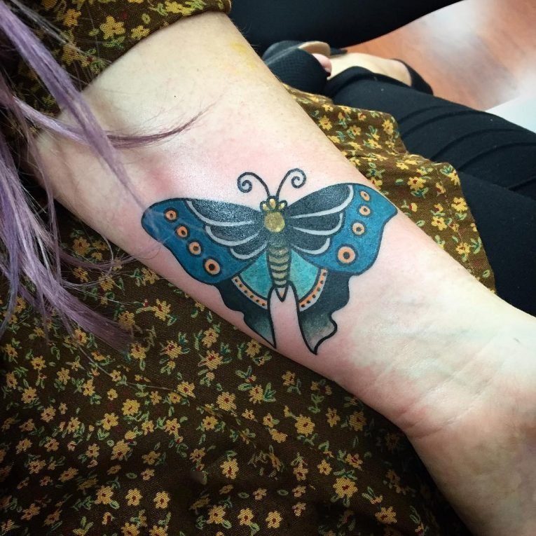 蝴蝶纹身图片   翩翩飞舞的蝴蝶纹身图案