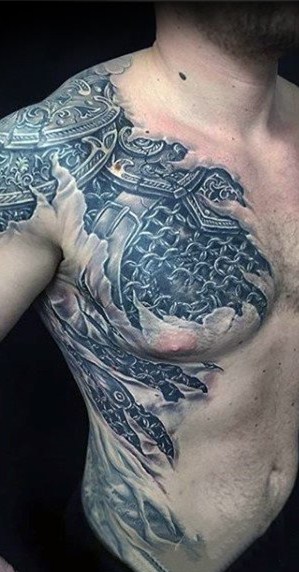 3d写实纹身   多款炫酷亮眼的3D写实纹身图案