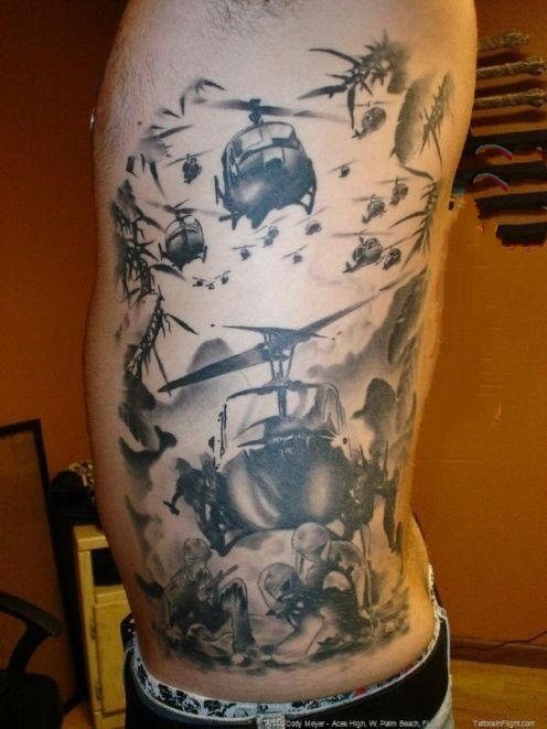 腰部纹身    多款设计感十足的腰部纹身图案