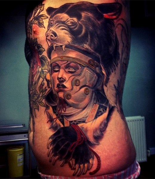 腰部纹身    多款设计感十足的腰部纹身图案