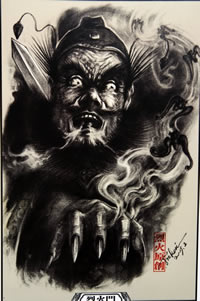 钟馗纹身图案分享给大家