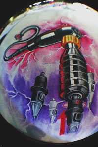 小清新钢铁机器纹身图案