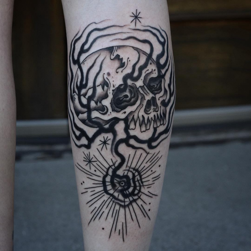 纹身黑色   多款黑色风格的创意纹身图案