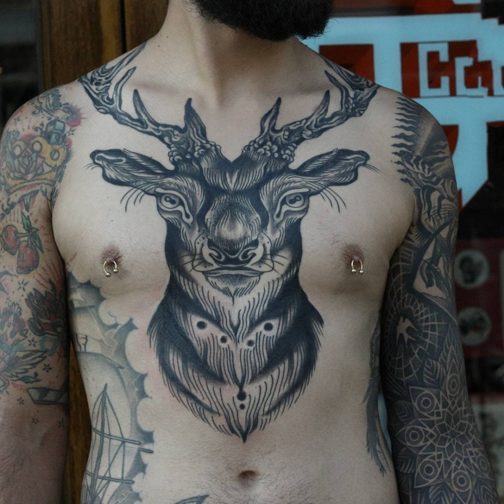 纹身黑色   多款黑色风格的创意纹身图案