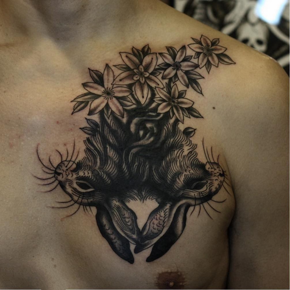 纹身黑色   多款黑色风格的创意纹身图案