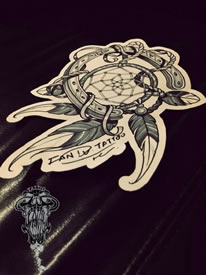 捕梦网纹身手稿图片