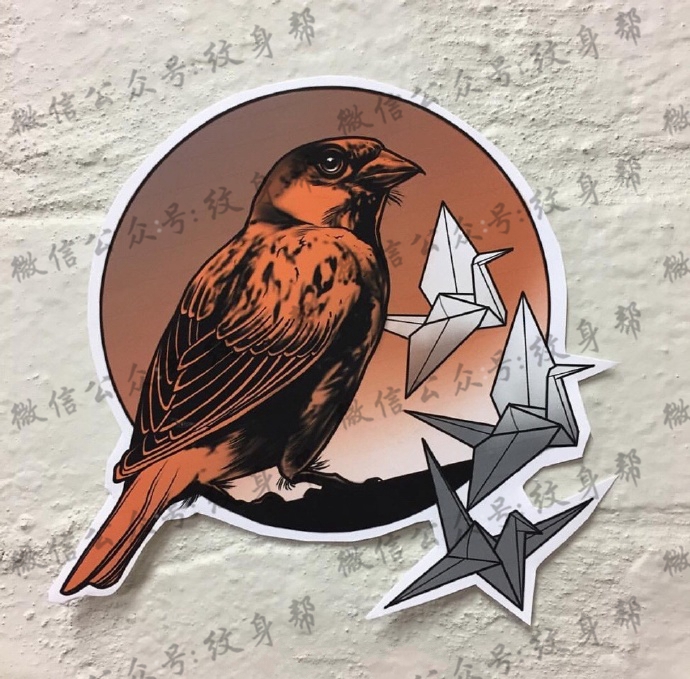 一组18张漂亮的欧美newschool动物纹身手稿图案