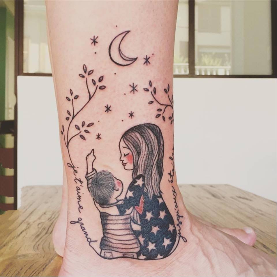 多款彩绘水彩可爱童话元素女生人物纹身图案