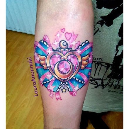 一组彩色卡哇伊纹身图案作品图片