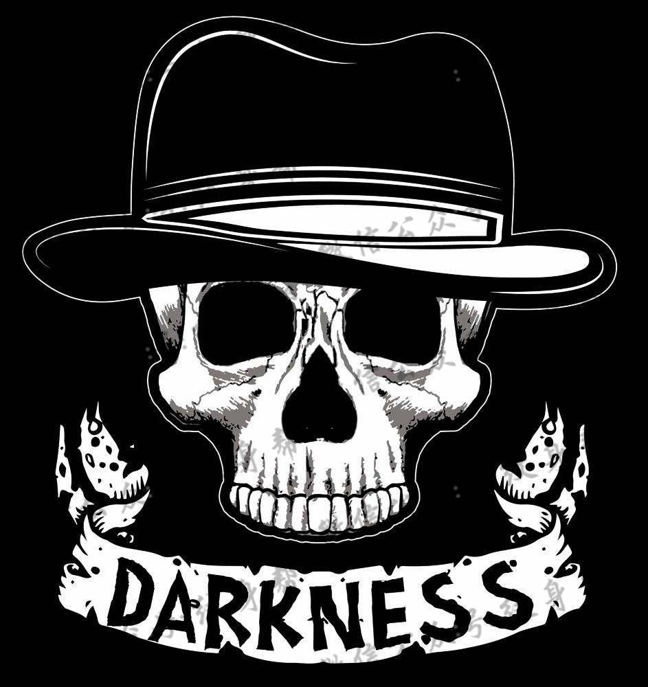 骷髅纹身手稿—一组17张戴帽子的骷髅纹身手稿图案素材