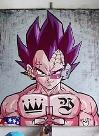 动漫龙珠纹身手稿_一组16张动漫龙珠纹身手稿素材图案