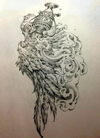 水瓶座手稿_13张适合纹身水瓶座手稿图案