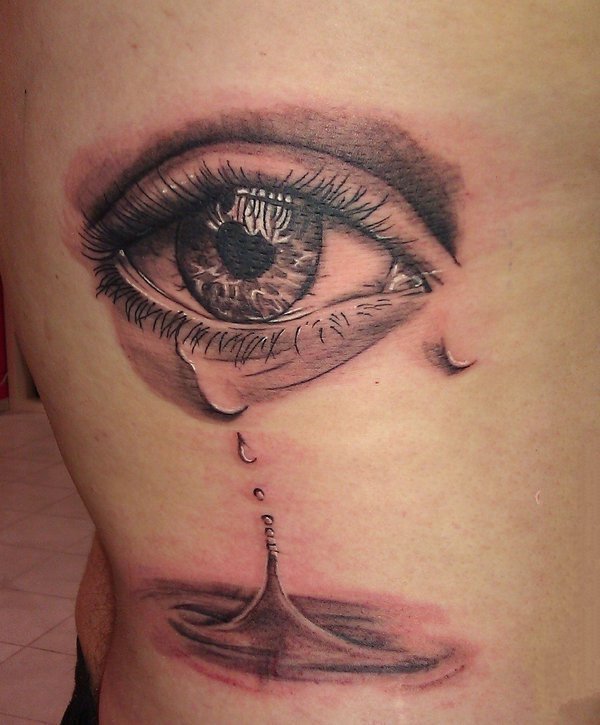 眼睛纹身  创意而又清澈的眼睛纹身图案