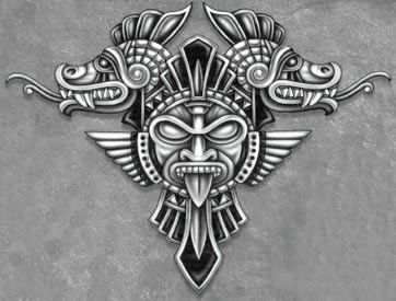 神圣的埃及头像手稿纹身图案