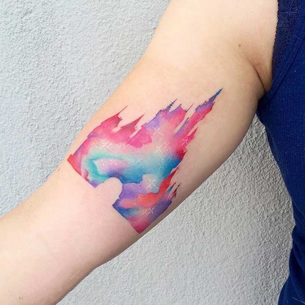 纹身卡通人物  极具创意的迪士尼卡通人物纹身图案