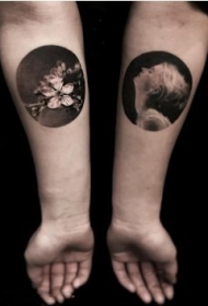 纹身人物图片   多款胶片质感的人物纹身图案