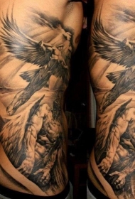 腰部纹身    多款设计感十足的腰部纹身图案