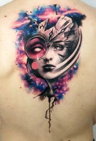 9张优秀彩色欧美纹身肖像作品纹身图案