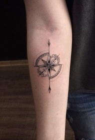 纹身点刺技巧 黑色的小清新文艺纹身点刺技巧纹身图案