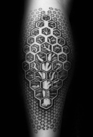 抽象纹身画   多款几何风格的抽象纹身图案