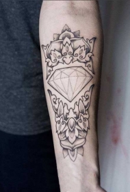 3d几何纹身图案 璀璨夺目的几何钻石纹身图案缩略频道推荐图