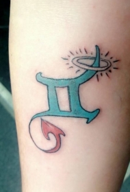 纹身双子座   设计感十足的双子座纹身图案