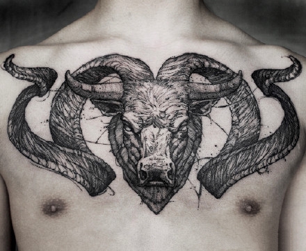 32张国外大师的几十张优秀暗黑纹身图案