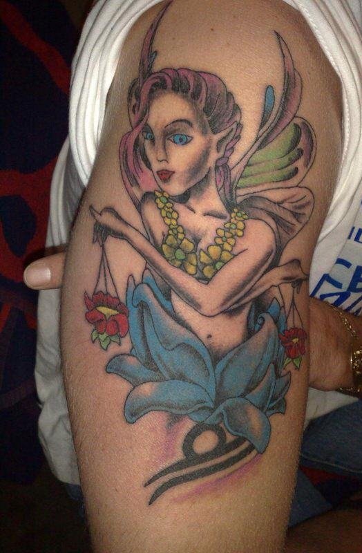 天秤纹身图案 神秘的天秤元素纹身图案