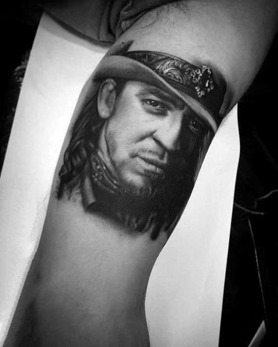 人物肖像纹身  写实逼真的人物肖像纹身图案