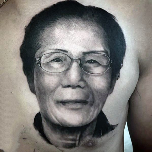 人物肖像纹身  写实逼真的人物肖像纹身图案