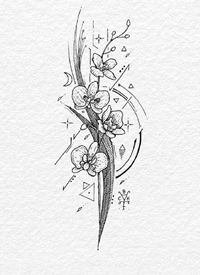 简约纹身手稿_一套18张创意简约小清新的纹身手稿素材缩略频道推荐图