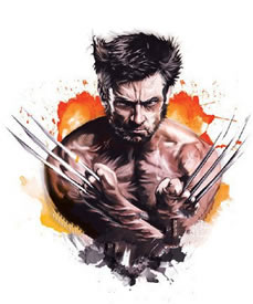 欧美风未来战士纹身图案