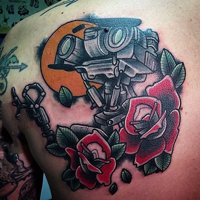 机器人纹身 帅气的机器人纹身图案