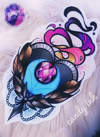 newschool手稿--一组17张国外炫彩newschool纹身手稿