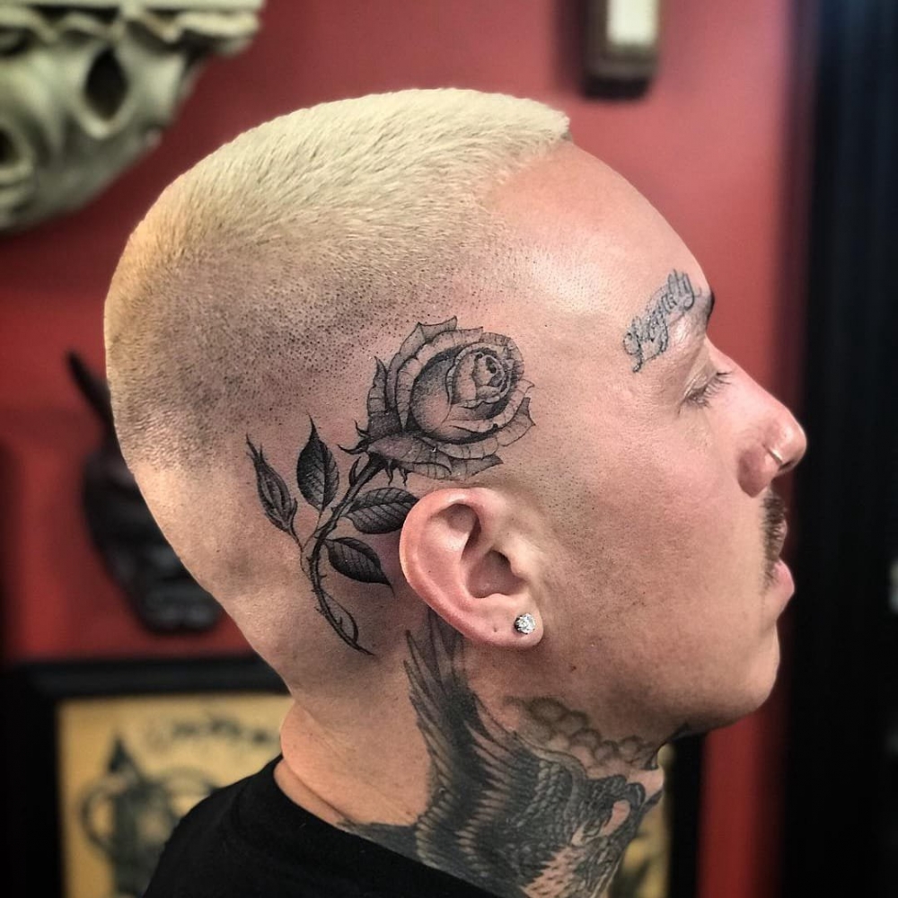 花朵纹身图案   多款彩绘纹身和素描纹身的花朵纹身图案