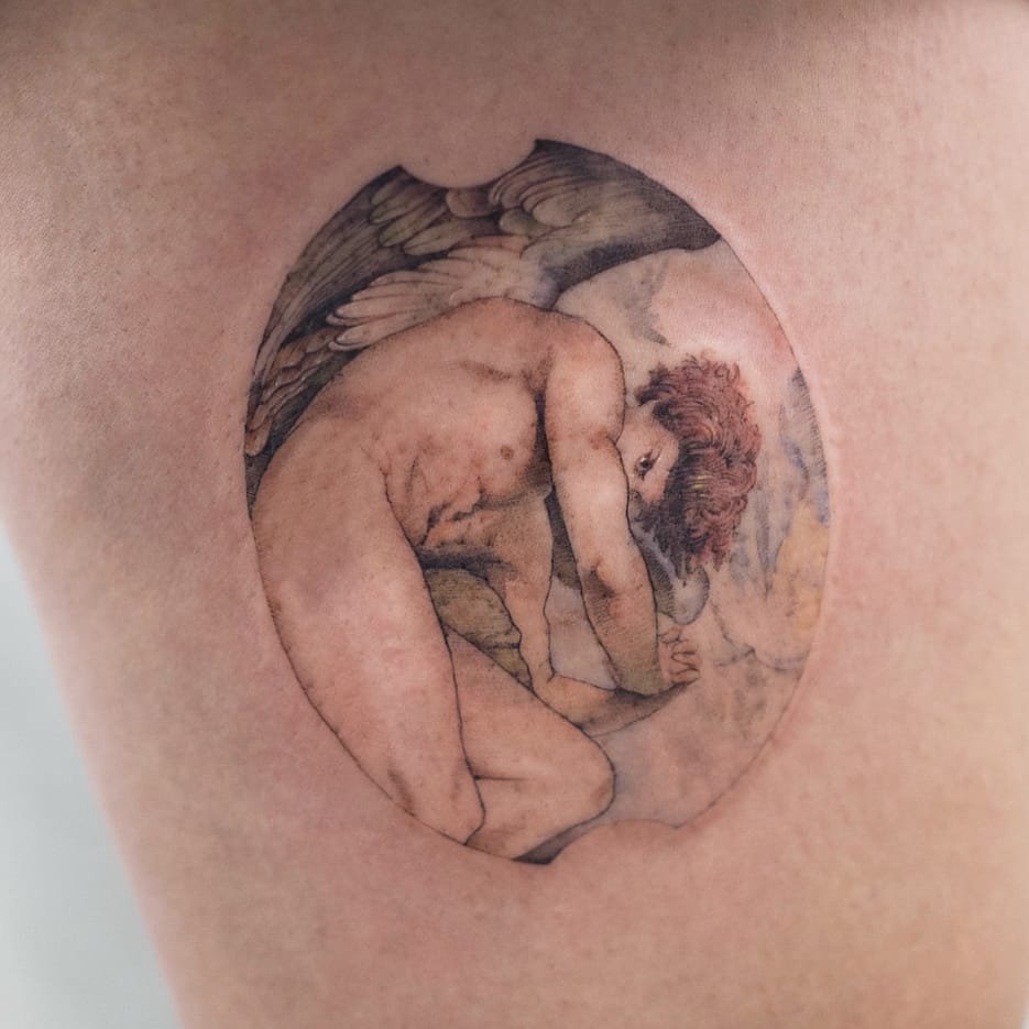 抽象纹身图案   多款抽象人脸纹身和抽象线条纹身图案