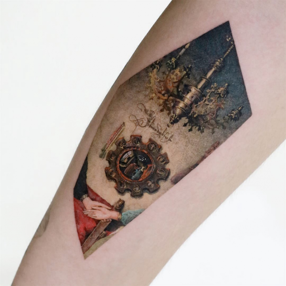 抽象纹身图案   多款抽象人脸纹身和抽象线条纹身图案