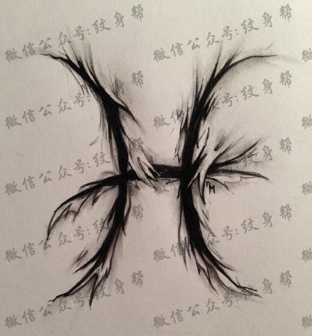 双鱼座纹身手稿_45张十二星座之双鱼手稿纹身图案