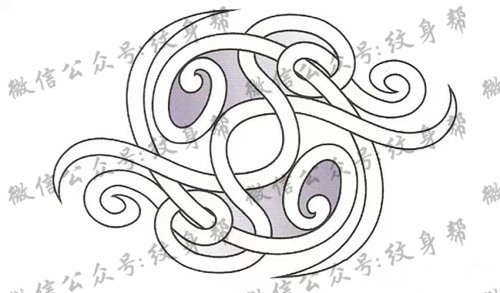 双鱼座纹身手稿_45张十二星座之双鱼手稿纹身图案