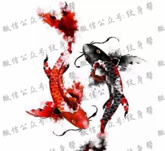 双鱼座纹身手稿_45张十二星座之双鱼手稿纹身图案