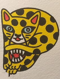 彩绘小猫猫纹身图案