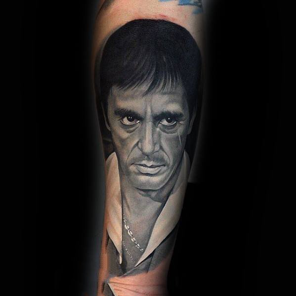 纹身人物图片  精神焕发的人物纹身图案