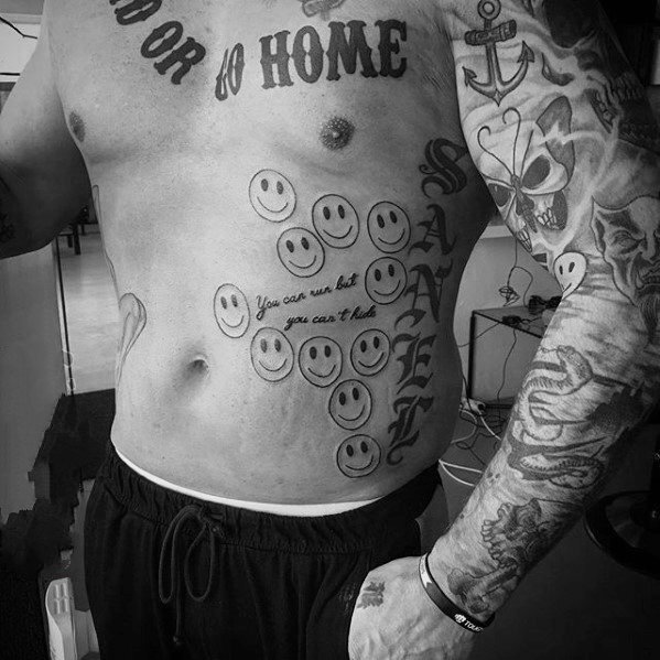 表情符号纹身  有趣的表情符号纹身图案