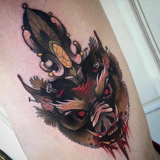 百乐动物纹身   多姿多彩的动物纹身图案