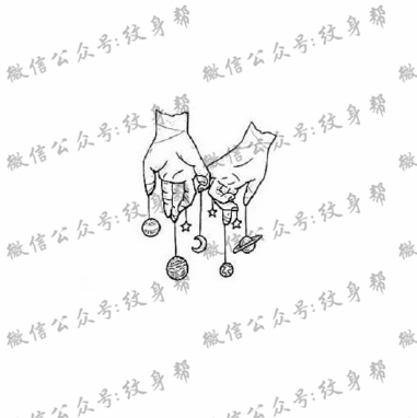 小清新手稿_一套33张超简约的小清新纹身手稿图案