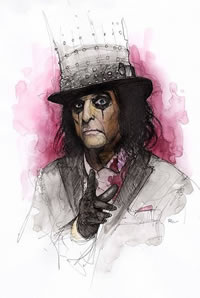 手稿的迈克纹身图案