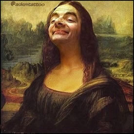 手稿艺术憨豆纹身图案